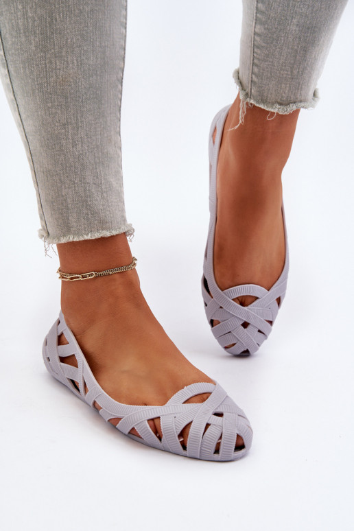 Guminės Balerinos pilkos spalvos Salam