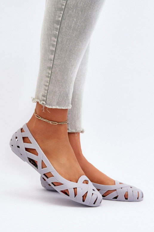 Guminės Balerinos pilkos spalvos Salam