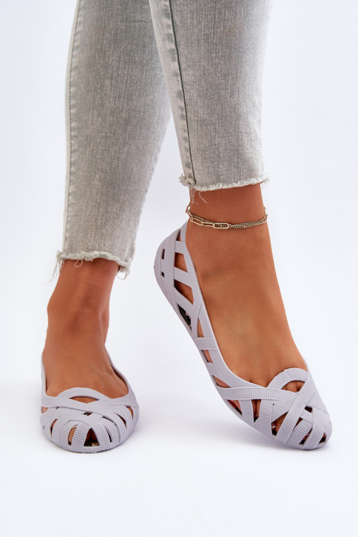 Guminės Balerinos pilkos spalvos Salam