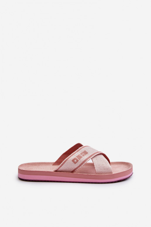 Moteriškos šlepetės Big Star NN274A058 rožinės spalvos