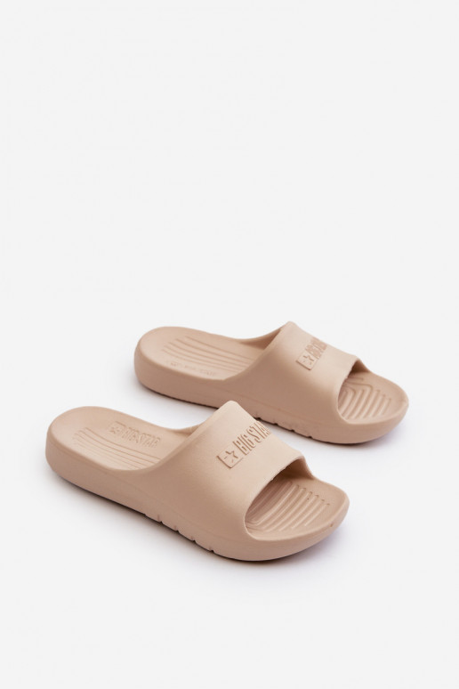 Lengvos šlepetės Vaikiški Big Star NN374559 smėlio spalvos