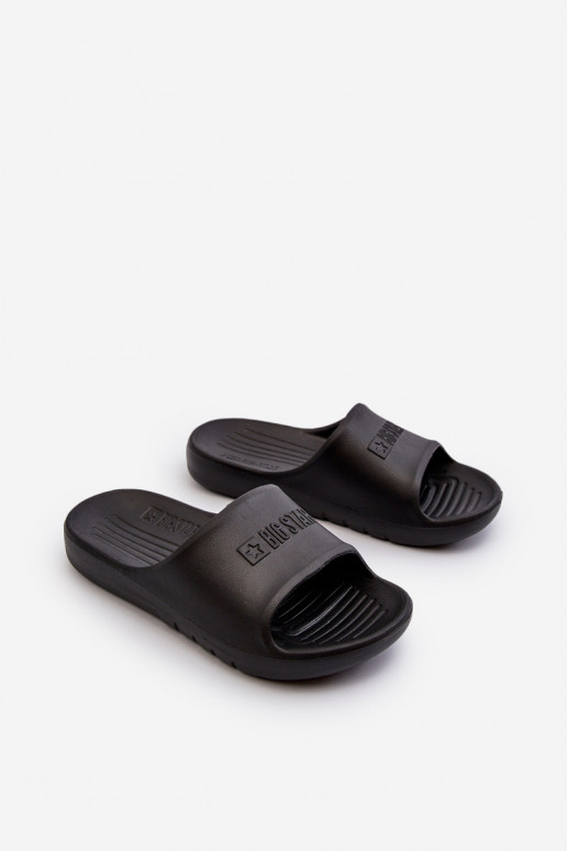 Lengvos šlepetės Vaikiški Big Star NN374556 juodos spalvos