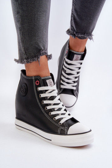 Laisvalaikio bateliai Cross Jeans NN2R4005 juodos spalvos
