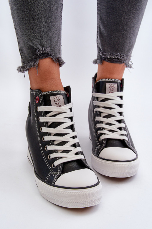 Laisvalaikio bateliai Cross Jeans NN2R4005 juodos spalvos