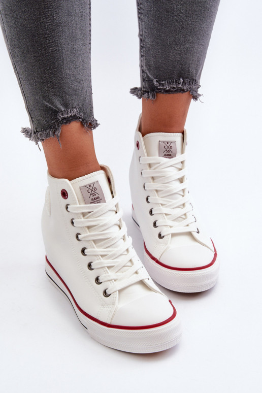 Laisvalaikio bateliai Cross Jeans NN2R4004 baltos spalvos Laisvalaikio bateliai Cross Jeans NN2R4004 baltos spalvos