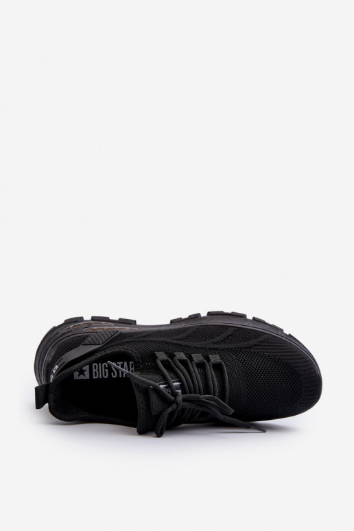 Sneakers modelio batai HI-POLY SYSTEM Big Star NN174467 juodos spalvos Sneakers modelio batai HI-POLY SYSTEM Big Star NN174467 juodos spalvos