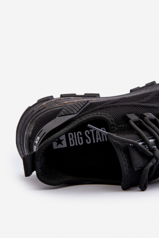 Sneakers modelio batai HI-POLY SYSTEM Big Star NN174467 juodos spalvos Sneakers modelio batai HI-POLY SYSTEM Big Star NN174467 juodos spalvos