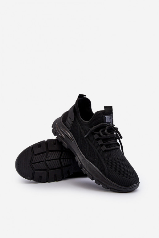 Sneakers modelio batai HI-POLY SYSTEM Big Star NN174467 juodos spalvos Sneakers modelio batai HI-POLY SYSTEM Big Star NN174467 juodos spalvos