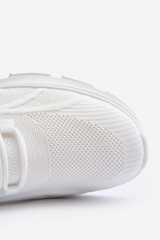 Sneakers modelio batai HI-POLY SYSTEM Big Star NN174468 baltos spalvos Sneakers modelio batai HI-POLY SYSTEM Big Star NN174468 baltos spalvos
