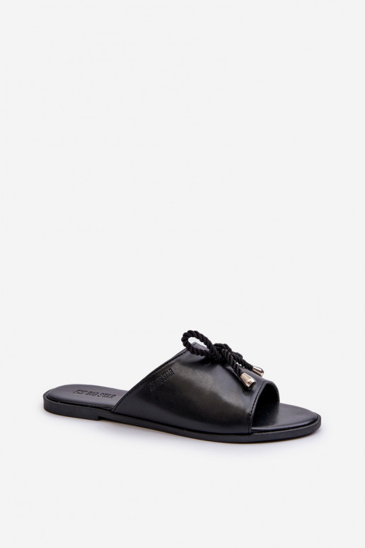 Moteriškos šlepetės Eko Big Star NN274066 juodos spalvos