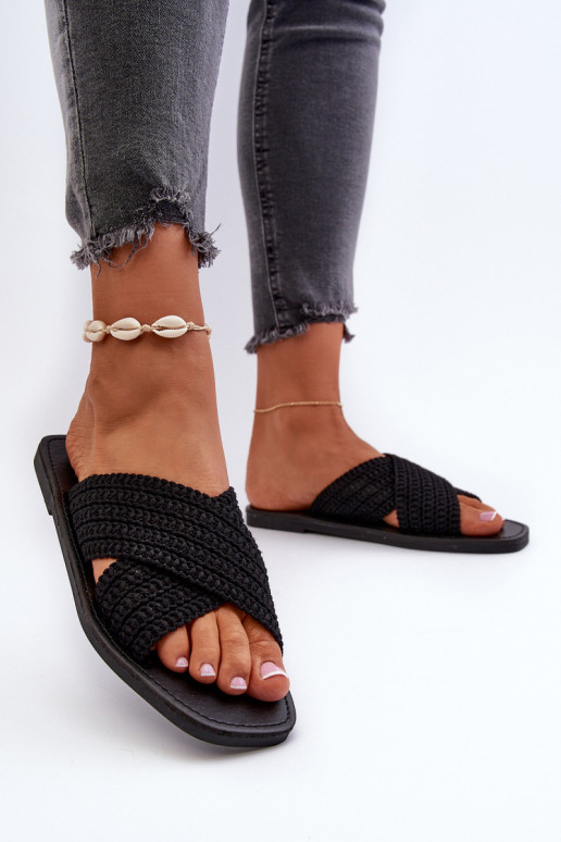 Šlepetės Big Star NN274077 juodos spalvos