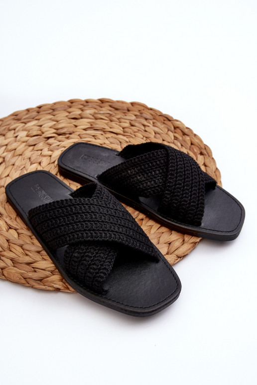 Šlepetės Big Star NN274077 juodos spalvos