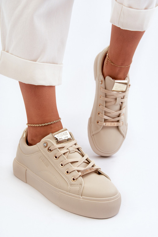 Sneakers modelio batai Big Star NN274210 smėlio spalvos