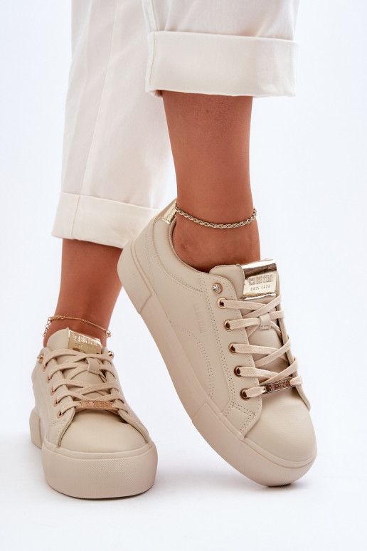 Sneakers modelio batai Big Star NN274210 smėlio spalvos