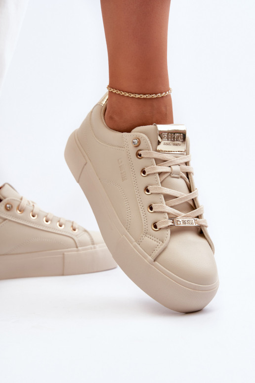 Sneakers modelio batai Big Star NN274210 smėlio spalvos Sneakers modelio batai Big Star NN274210 smėlio spalvos