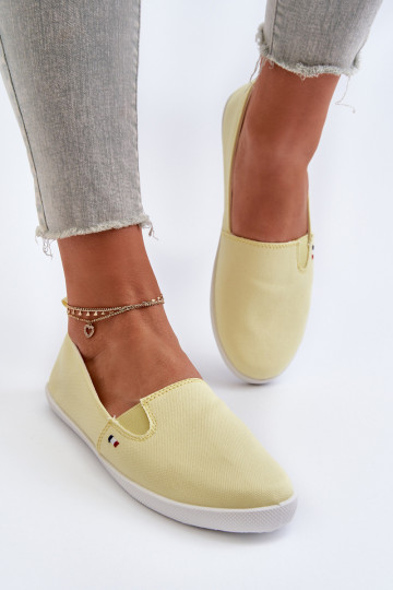Sportbačiai laisvalaikio batai Slip-On geltonos spalvos Adrancia