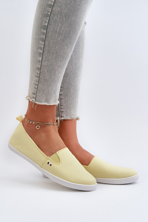 Sportbačiai laisvalaikio batai Slip-On geltonos spalvos Adrancia