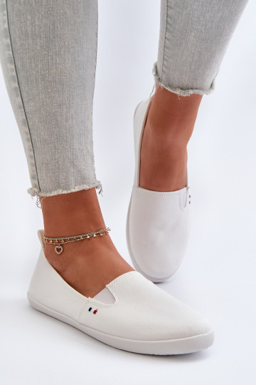 Sportbačiai laisvalaikio batai Slip-On baltos spalvos Adrancia