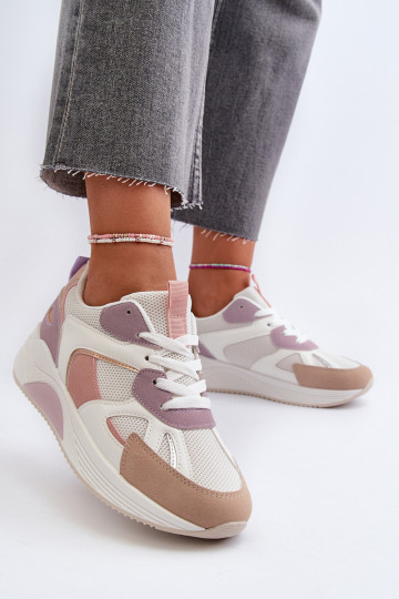 Sneakers modelio batai su platforma Violetinės spalvos Lenivia