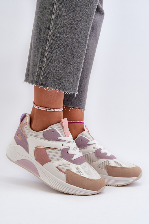 Sneakers modelio batai su platforma Violetinės spalvos Lenivia Sneakers modelio batai su platforma Violetinės spalvos Lenivia