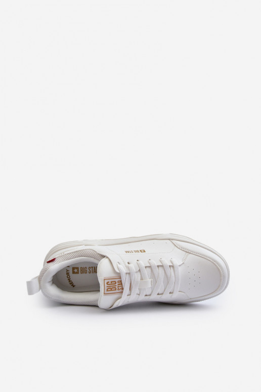 Sneakers modelio batai Memory Foam System Big Star NN174149 baltos spalvos Sneakers modelio batai Memory Foam System Big Star NN174149 baltos spalvos