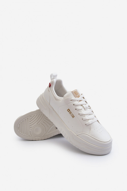 Sneakers modelio batai Memory Foam System Big Star NN174149 baltos spalvos Sneakers modelio batai Memory Foam System Big Star NN174149 baltos spalvos
