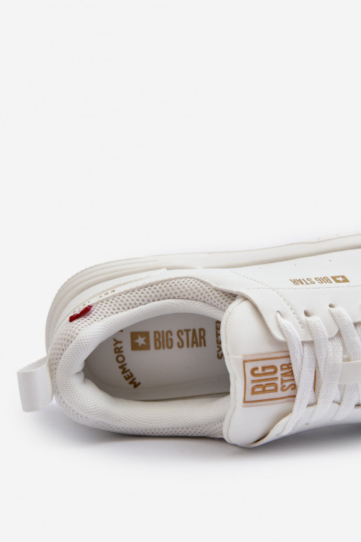 Sneakers modelio batai Memory Foam System Big Star NN174149 baltos spalvos Sneakers modelio batai Memory Foam System Big Star NN174149 baltos spalvos