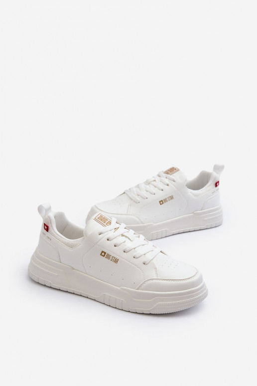 Sneakers modelio batai Memory Foam System Big Star NN174149 baltos spalvos Sneakers modelio batai Memory Foam System Big Star NN174149 baltos spalvos