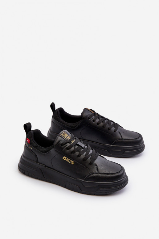 Sneakers modelio batai Memory Foam System Big Star NN174148 juodos spalvos Sneakers modelio batai Memory Foam System Big Star NN174148 juodos spalvos