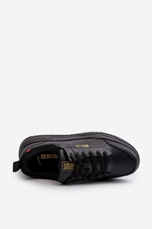 Sneakers modelio batai Memory Foam System Big Star NN174148 juodos spalvos Sneakers modelio batai Memory Foam System Big Star NN174148 juodos spalvos