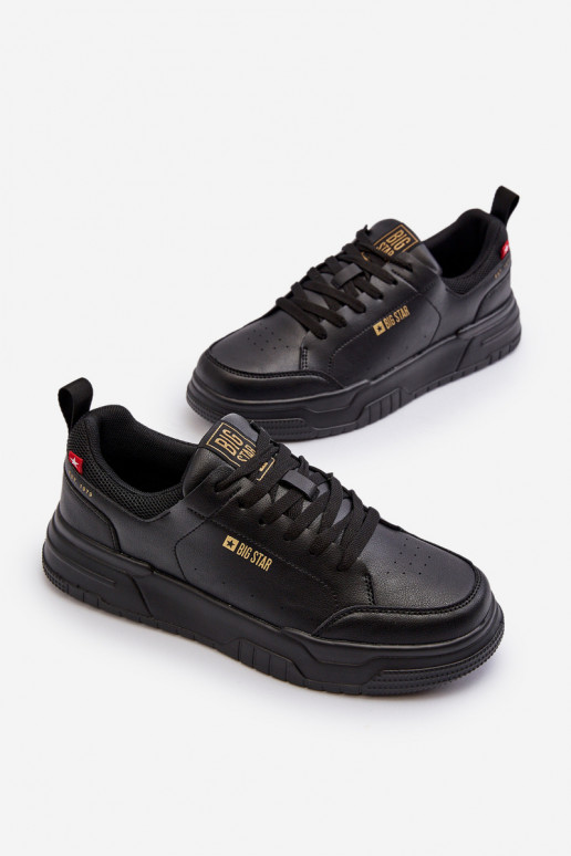 Sneakers modelio batai Memory Foam System Big Star NN174148 juodos spalvos Sneakers modelio batai Memory Foam System Big Star NN174148 juodos spalvos