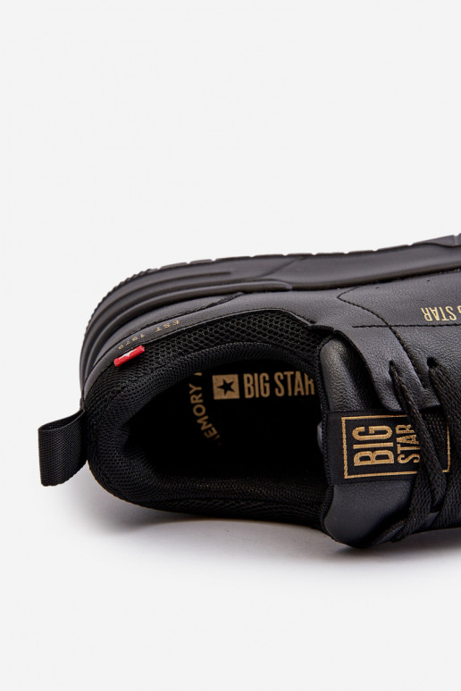 Sneakers modelio batai Memory Foam System Big Star NN174148 juodos spalvos Sneakers modelio batai Memory Foam System Big Star NN174148 juodos spalvos