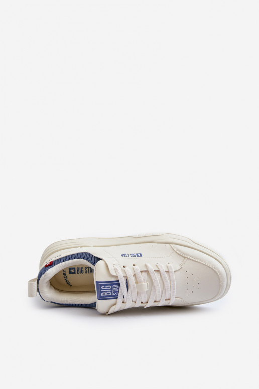 Sneakers modelio batai Memory Foam System Big Star NN174150 dramblio kaulo spalvos Sneakers modelio batai Memory Foam System Big Star NN174150 dramblio kaulo spalvos