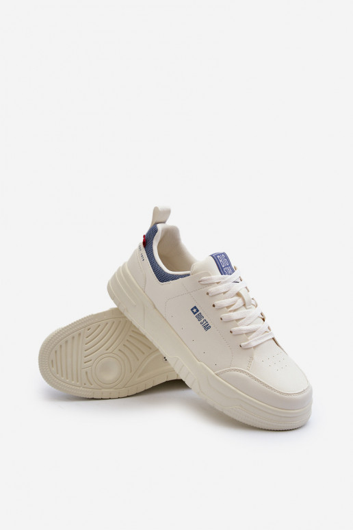 Sneakers modelio batai Memory Foam System Big Star NN174150 dramblio kaulo spalvos Sneakers modelio batai Memory Foam System Big Star NN174150 dramblio kaulo spalvos