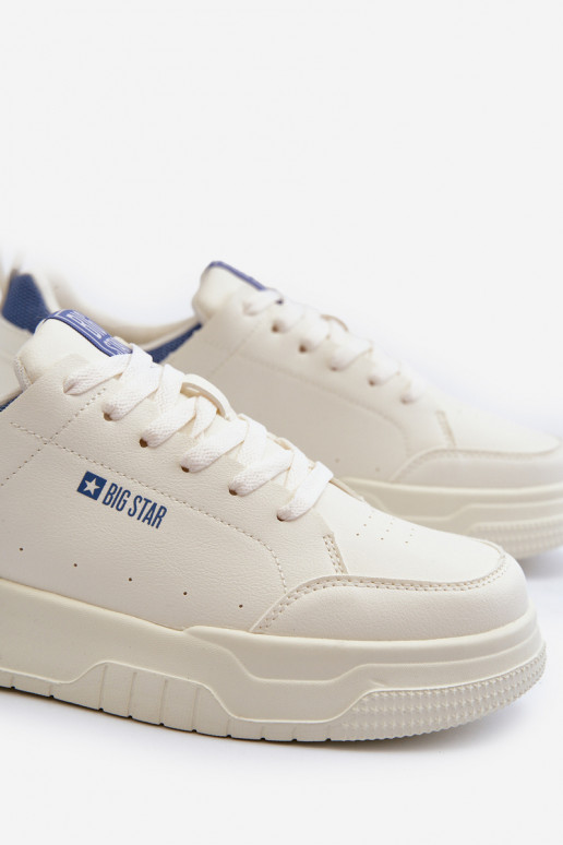 Sneakers modelio batai Memory Foam System Big Star NN174150 dramblio kaulo spalvos Sneakers modelio batai Memory Foam System Big Star NN174150 dramblio kaulo spalvos