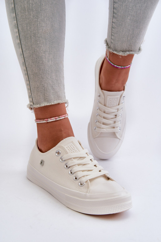 Klasikinio modelio Laisvalaikio bateliai Big Star NN274285 baltos spalvos