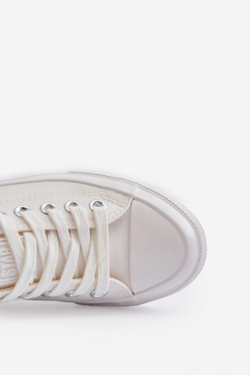 Klasikinio modelio Laisvalaikio bateliai Big Star NN274285 baltos spalvos