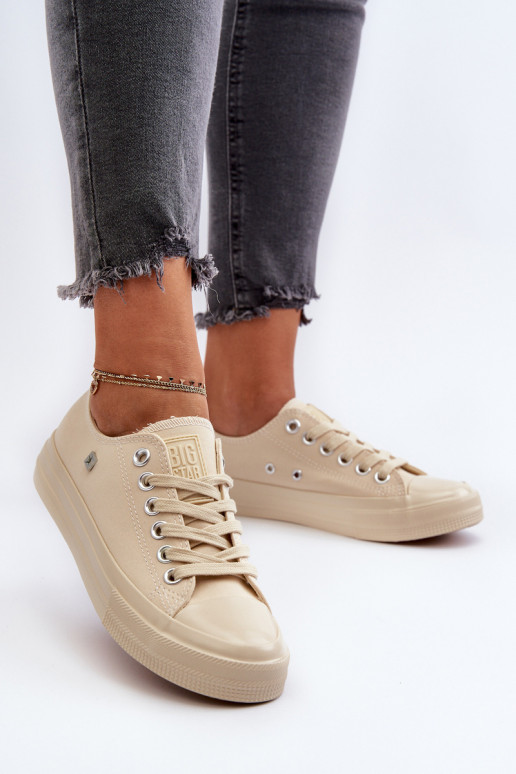 Klasikinio modelio Laisvalaikio bateliai Big Star NN274286 smėlio spalvos