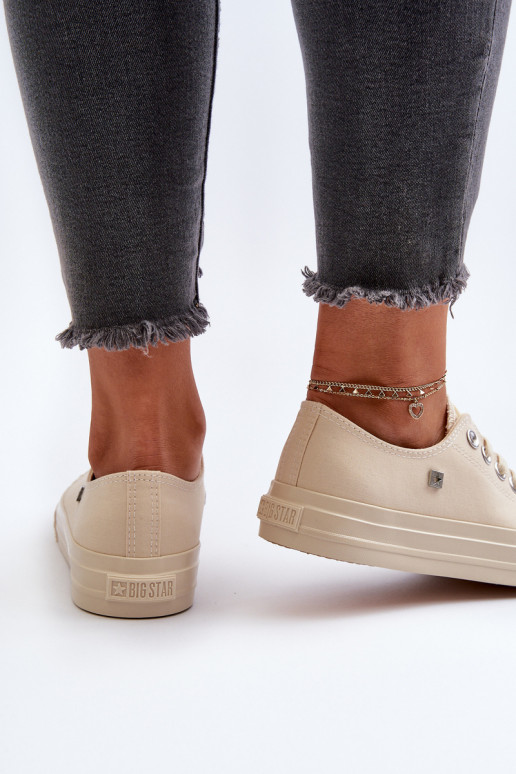 Klasikinio modelio Laisvalaikio bateliai Big Star NN274286 smėlio spalvos