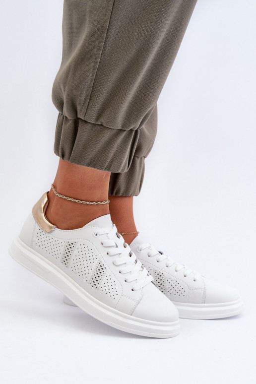 Laisvalaikio bateliai baltos spalvos S.Barski LR760