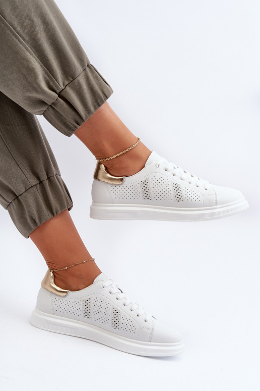 Laisvalaikio bateliai baltos spalvos S.Barski LR760