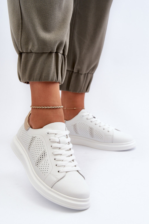 Laisvalaikio bateliai baltos spalvos S.Barski LR760