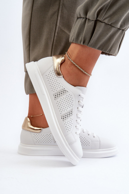 Laisvalaikio bateliai baltos spalvos S.Barski LR760