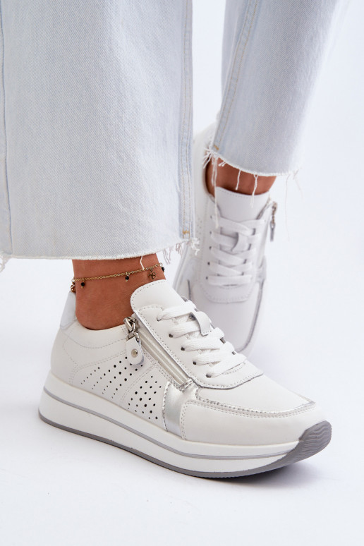 modelio batai su platforma baltos spalvos Ligustra     modelio batai su platforma baltos spalvos Ligustra