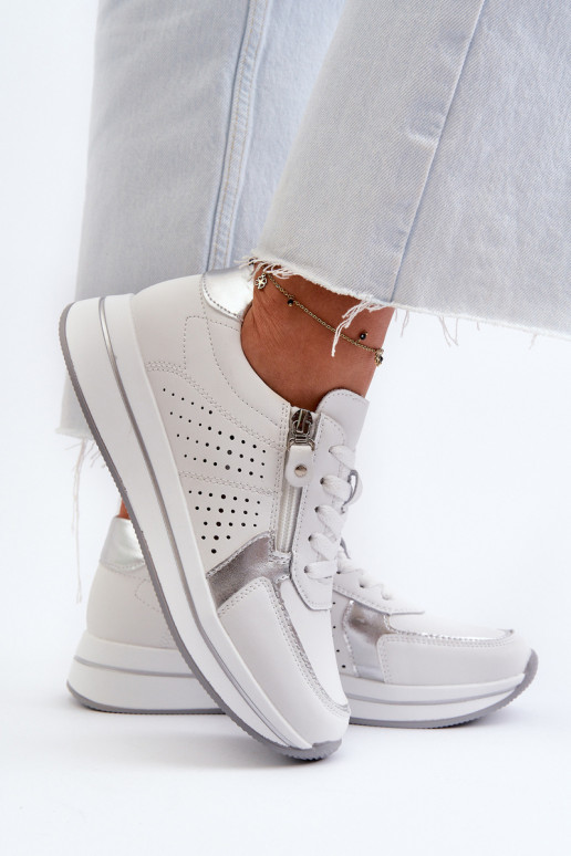 modelio batai su platforma baltos spalvos Ligustra     modelio batai su platforma baltos spalvos Ligustra