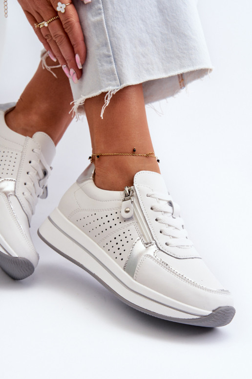 modelio batai su platforma baltos spalvos Ligustra     modelio batai su platforma baltos spalvos Ligustra