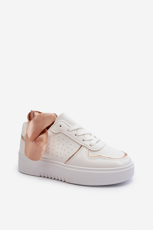 Sneakers modelio batai su platforma baltos spalvos Tessama