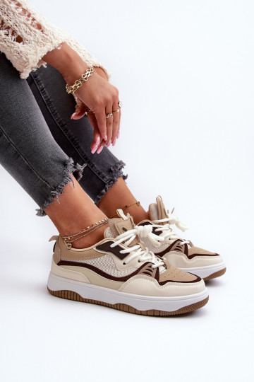 Sneakers modelio batai su platforma rudos spalvos Etnaria 2