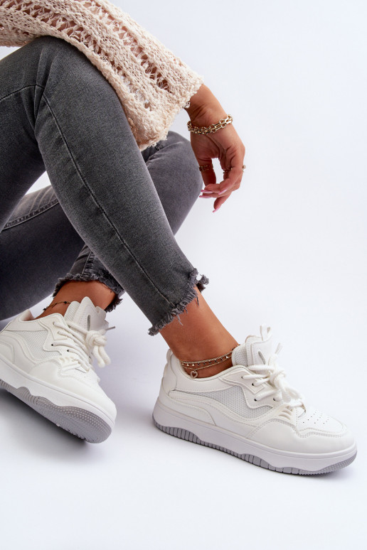 Sneakers modelio batai su platforma baltos spalvos Etnaria Sneakers modelio batai su platforma baltos spalvos Etnaria