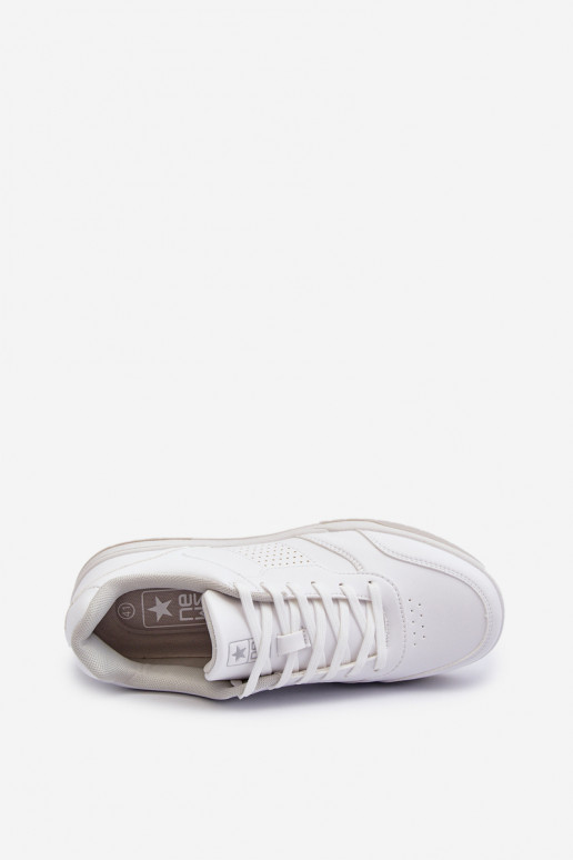Sneakers modelio batai iš dirbtinės odos baltos spalvos Radikalle